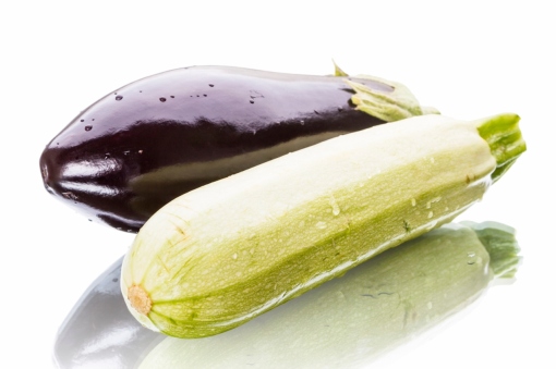 Eggplant  and zucchini
